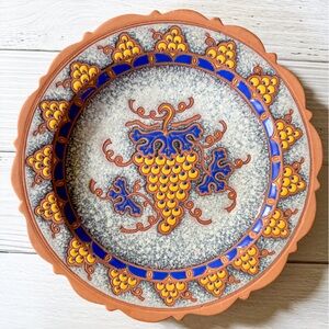 Handmade Greece Colorful Ceramic Decorative Plate Christmas Gift